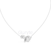 Toi et Moi Diamond Pendant Necklace