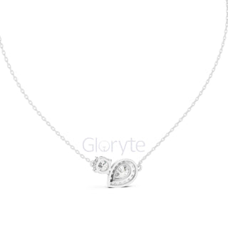 Toi et Moi Diamond Pendant Necklace