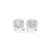 Round Cut Diamond Stud Earrings – Bezel Set in Silver, 10K & 14K Gold