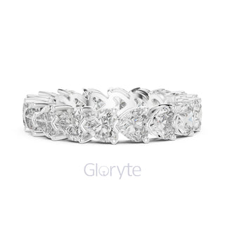 Heart Cut Diamond Eternity Band