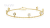 Floating Round Cut Diamond Bracelet