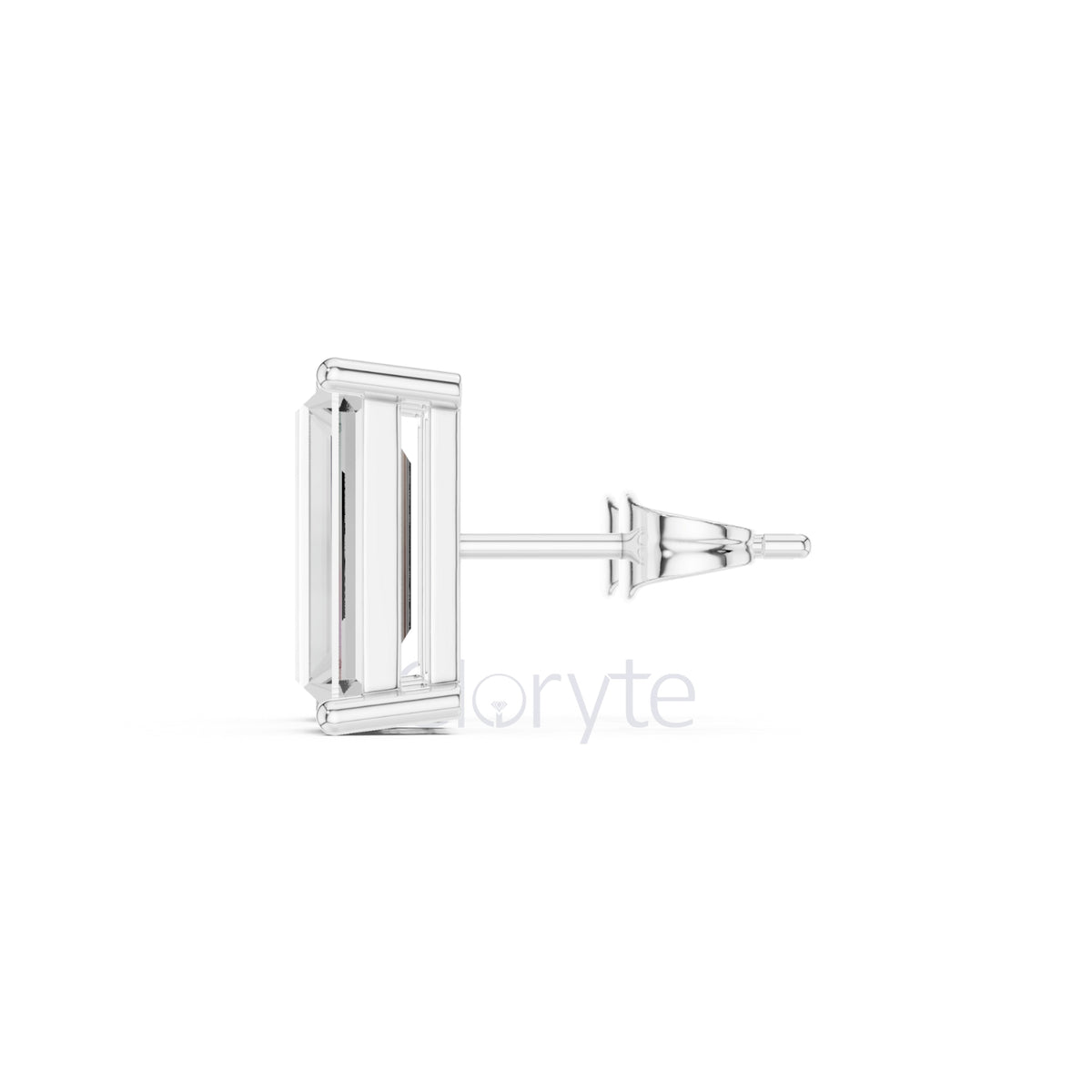 Baguette Diamond Stud Earrings