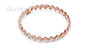 Diamond Wave Tennis Bracelet 3.80mm