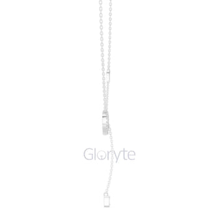 Diamond Heart Drop Pendant Necklace with Accent Chain – Includes Chain