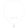 Solitaire Curve Diamond Pendant Necklace