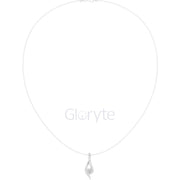 Solitaire Curve Diamond Pendant Necklace