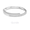Double Row Petite Diamond Wedding Band – Lab-Grown & Moissanite