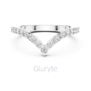 V-Shaped Diamond Band