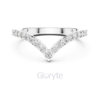 V-Shaped Diamond Band