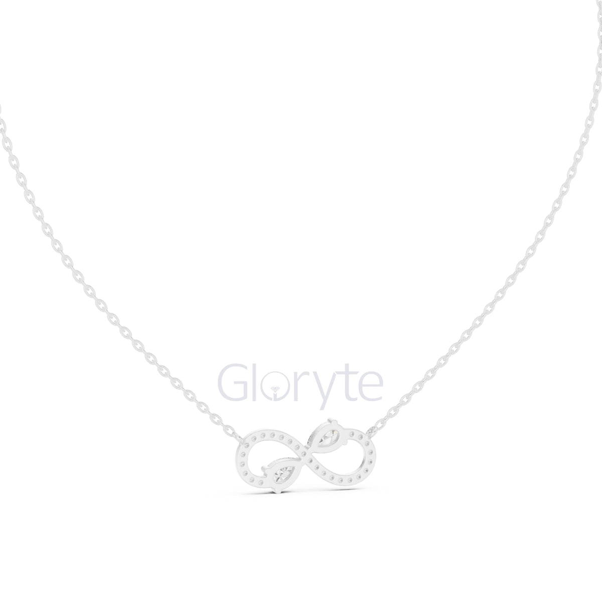 Infinity Diamond Pendant Necklace