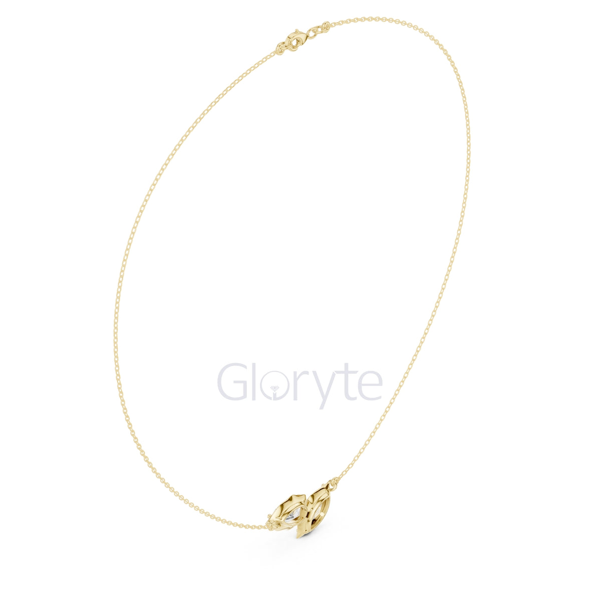 Pear and Marquise Diamond Duo Necklace
