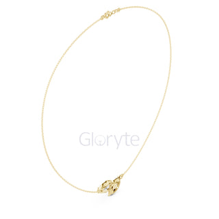 Pear and Marquise Diamond Duo Necklace