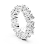 Pear, Round & Emerald Cut Diamond Eternity Band