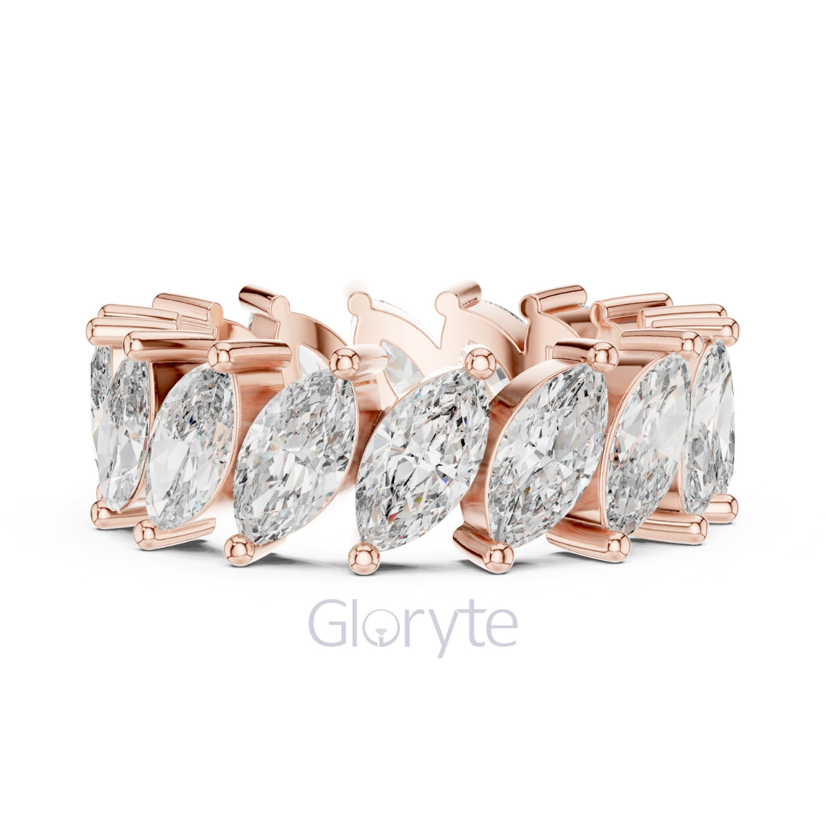 Marquise Cut Diamond Eternity Band