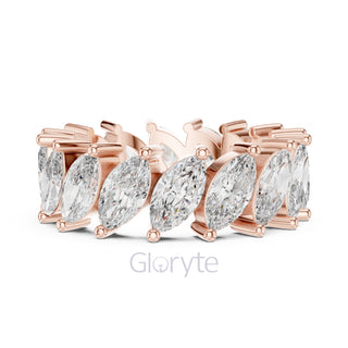 Marquise Cut Diamond Eternity Band