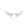 Emerald-Cut Diamond Cluster Earrings