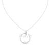 Circle Diamond Accent Pendant Necklace