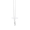 Diamond Floral Pendant Necklace with Marquise & Pear Cut Stones – Includes Chain