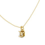 Diamond Solitaire Bezel Pendant Necklace (1.50ct) with Chain