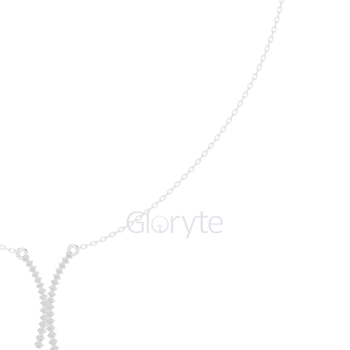 Diamond Crossover Pendant Necklace