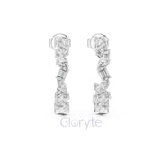 Elegant Multi-Cut Hoop Earrings