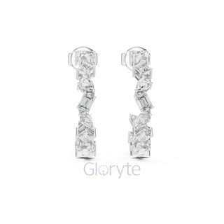 Elegant Multi-Cut Hoop Earrings
