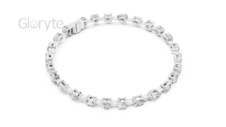 Mixed Shape Diamond Tennis Bracelet