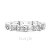 Emerald & Oval Cut Diamond Eternity Band – Lab-Grown or Moissanite