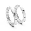 Marquise Illusion Hoop Earrings – Lab-Grown Diamond / Moissanite | Sterling Silver, 10k & 14k Gold
