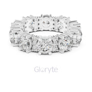 Bold Round & Petite Accent Diamond Eternity Band