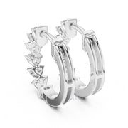 Eternal Heart Hoop Earrings