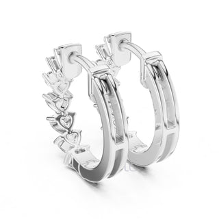 Eternal Heart Hoop Earrings