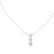 Three-Stone Diamond Pendant Necklace (1.11 CT)