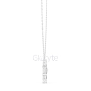 Three-Stone Toi et Moi Diamond Pendant Necklace