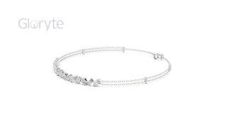 Mixed Cut Diamond Chain Bracelet