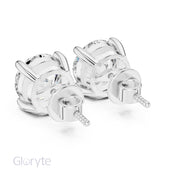 Classic Round Cut Diamond Stud Earrings
