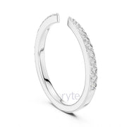 Open Pavé Diamond Band | Lab-Grown |