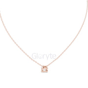 Emerald Solitaire Pendant Necklace (0.39 CT)