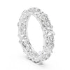 Criss-Cross Diamond Eternity Band – Round Cut Lab-Grown or Moissanite
