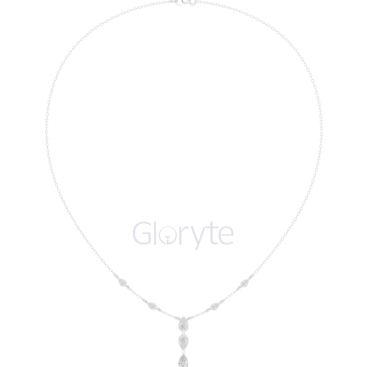 Pear Drop Diamond Necklace