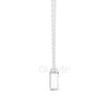 Radiant Bezel Diamond Pendant Necklace (1.50 CT)