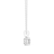 Diamond Solitaire Bezel Pendant Necklace (1.50ct) with Chain