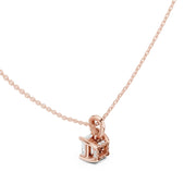 Diamond Solitaire Bezel Pendant Necklace (1.50ct) with Chain