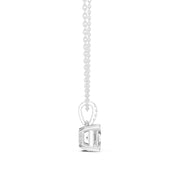 Diamond Solitaire Bezel Pendant Necklace (1.50ct) with Chain