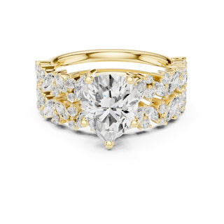 Floral & Round Diamond Cluster Ring – 3.70 CTW