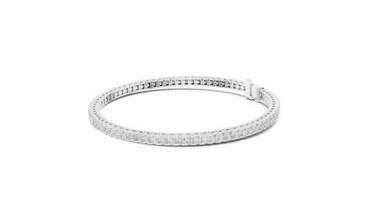 Princess Cut Diamond Tennis Bracelet