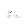 Oval Cut Diamond Stud Earrings – Bezel Set in Silver, 10K & 14K Gold