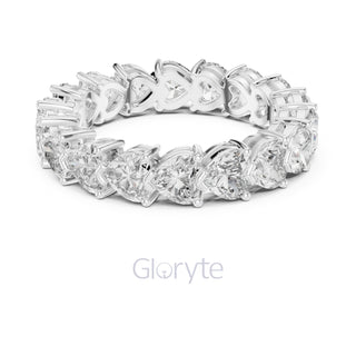 Heart Cut Diamond Eternity Band
