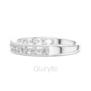 Milgrain Diamond Band | Half Eternity Ring