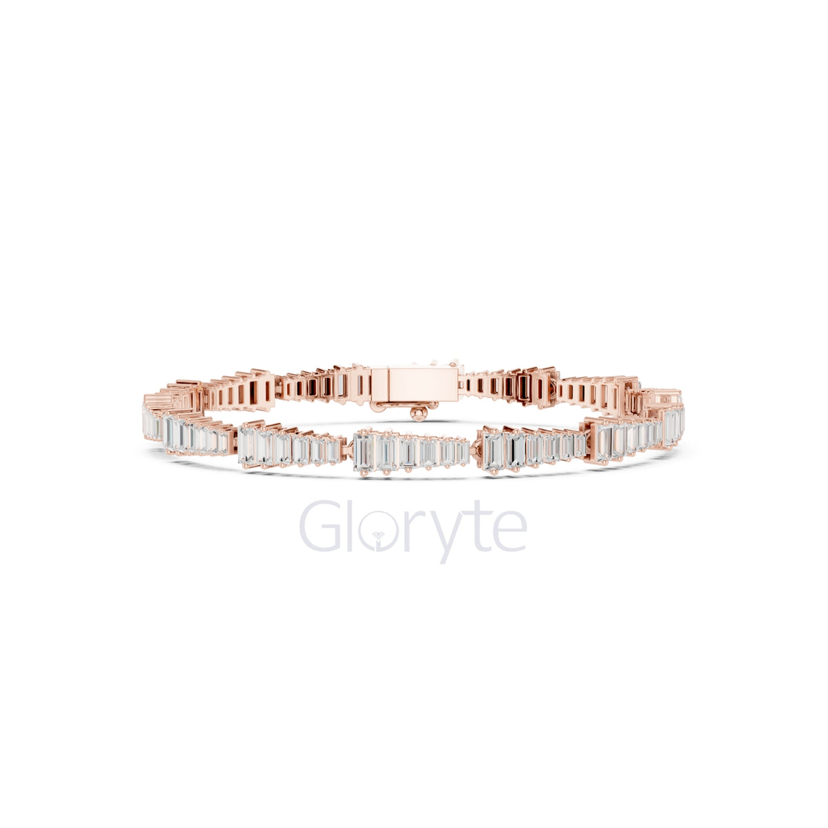 Graduated Baguette Diamond Tennis Bracelet